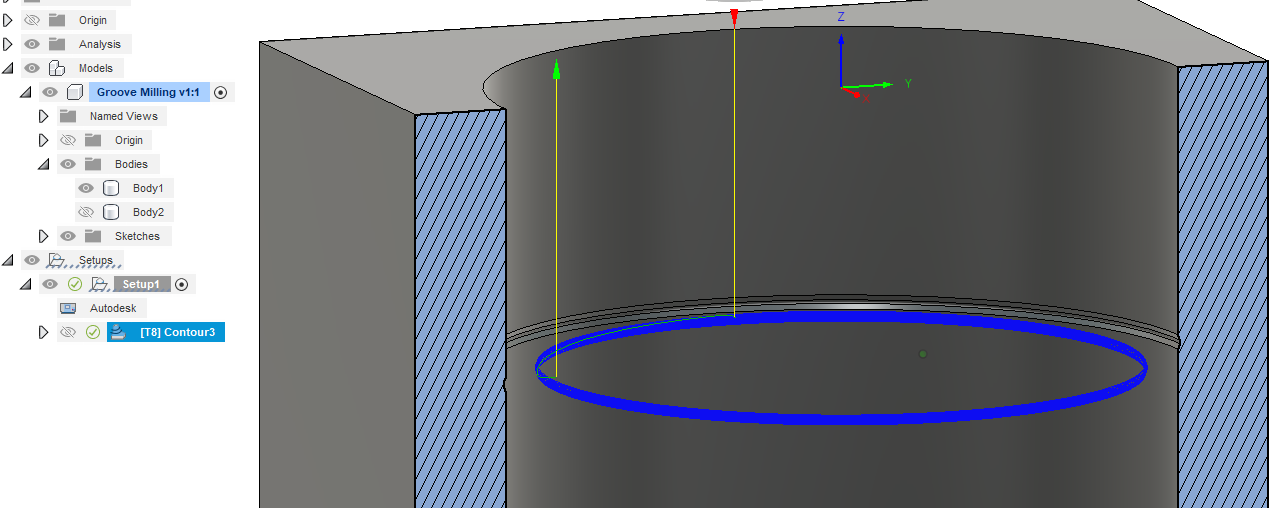 How to program this Undercut or grove in Milling. - Autodesk Community