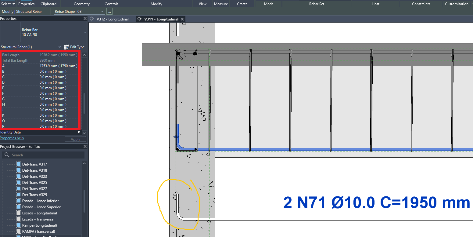 Rebar shape parameters not working correctly? - Autodesk Community