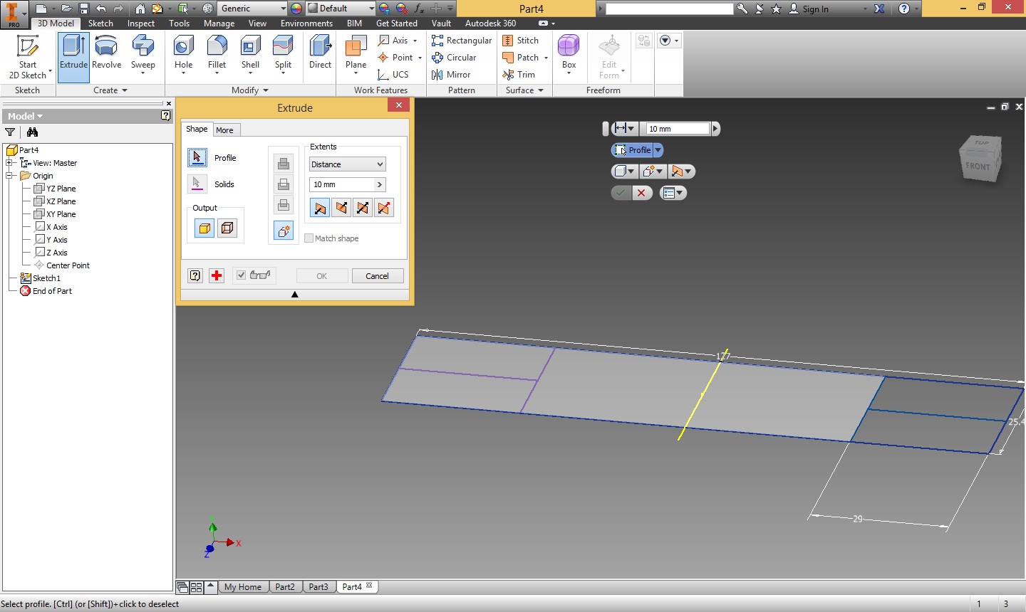 Solved: Mirror Sketches Extruding Issues - Inventor - Autodesk Community -  Inventor
