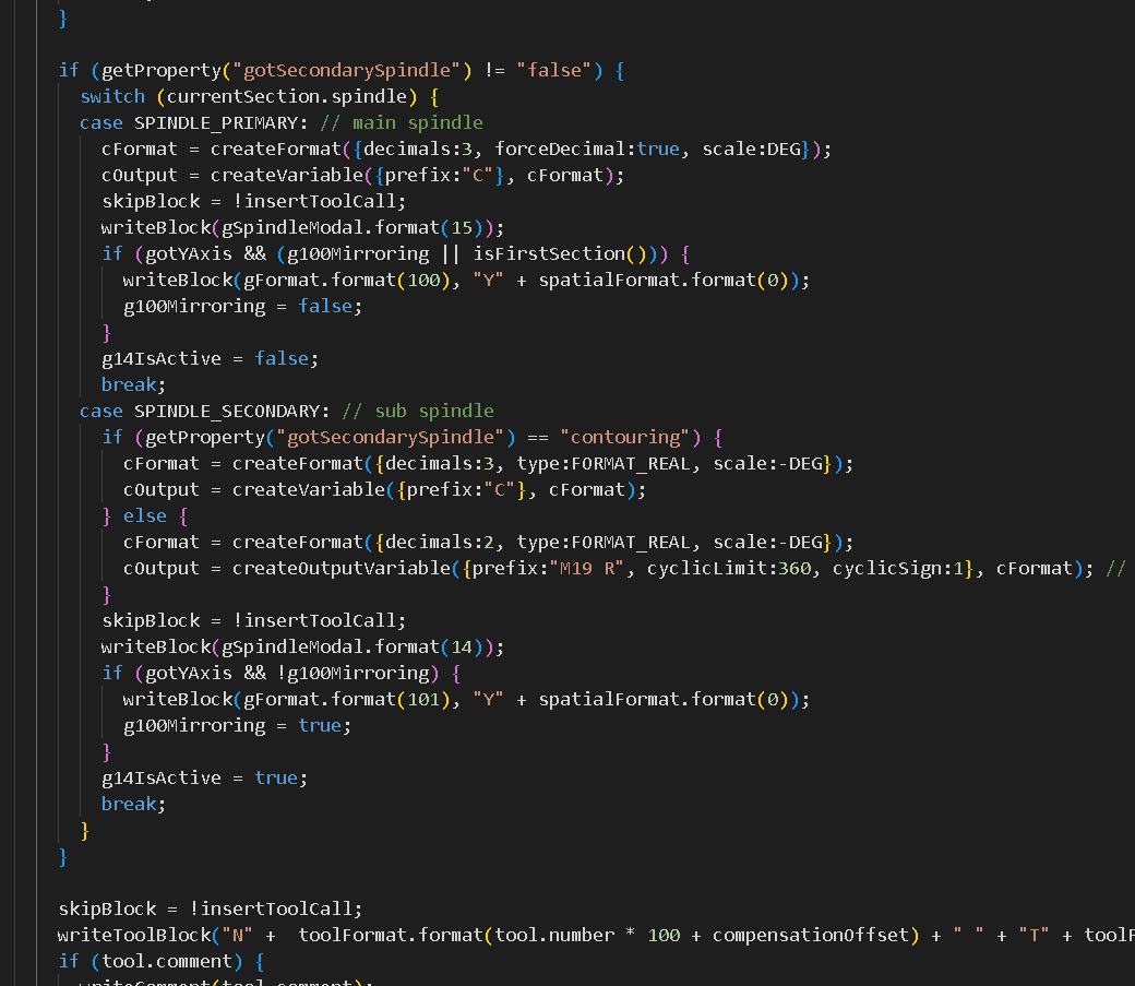 Solved: Dual spindle G14 mirror command at each NC operation - Autodesk ...