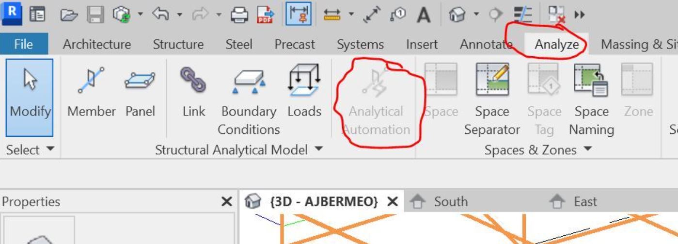 Analytical Automation disabled - Autodesk Community
