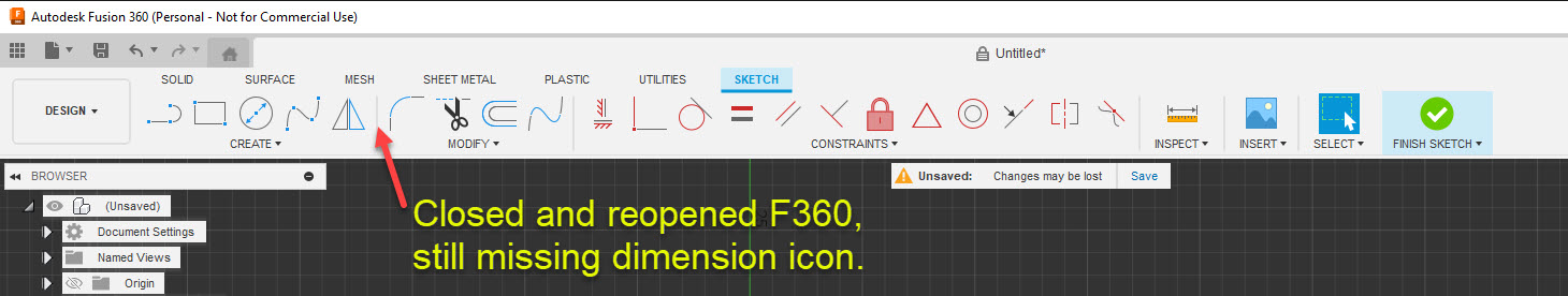 Solved: Dimension Icon Missing - Autodesk Community