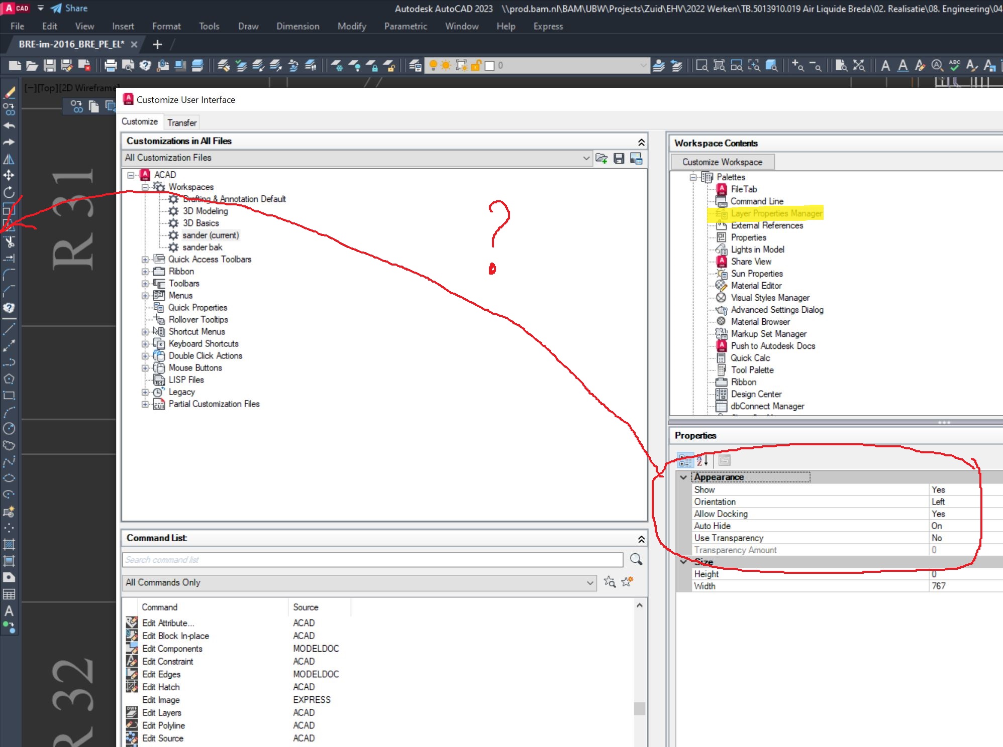 Solved: Palettes do not appear after starting AutoCAD - Autodesk Community