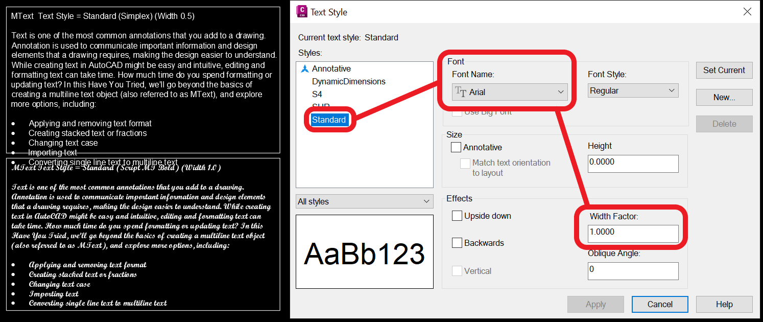 Mtxt Boxes squeezing text together when copying from one drawing to ...