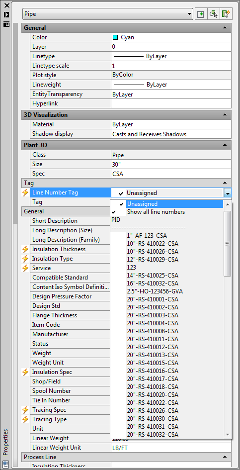 No P&ID line number is the line number selector - Autodesk Community