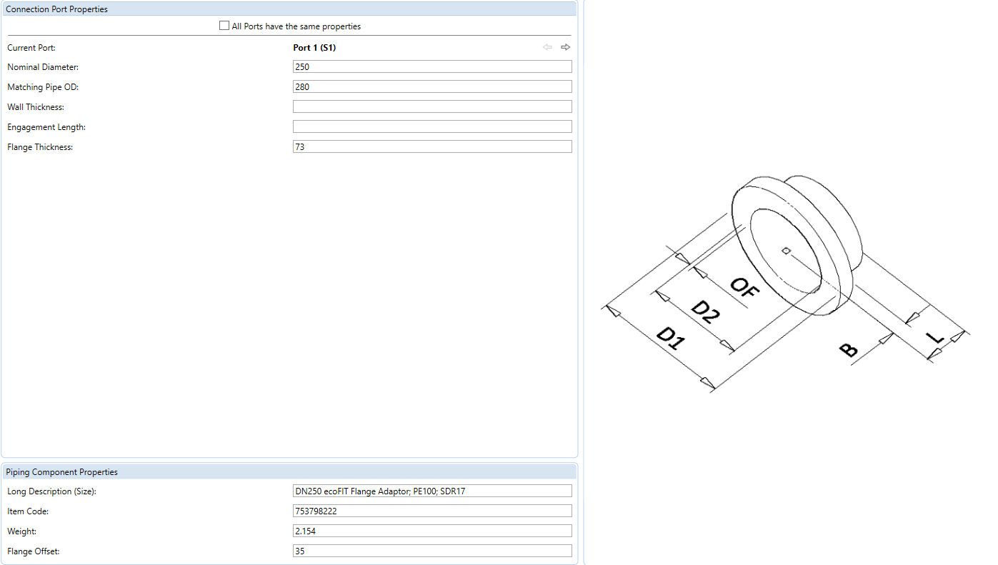 Bolt Setting for WF Type Connection (Stub Flange and Backing Ring ...