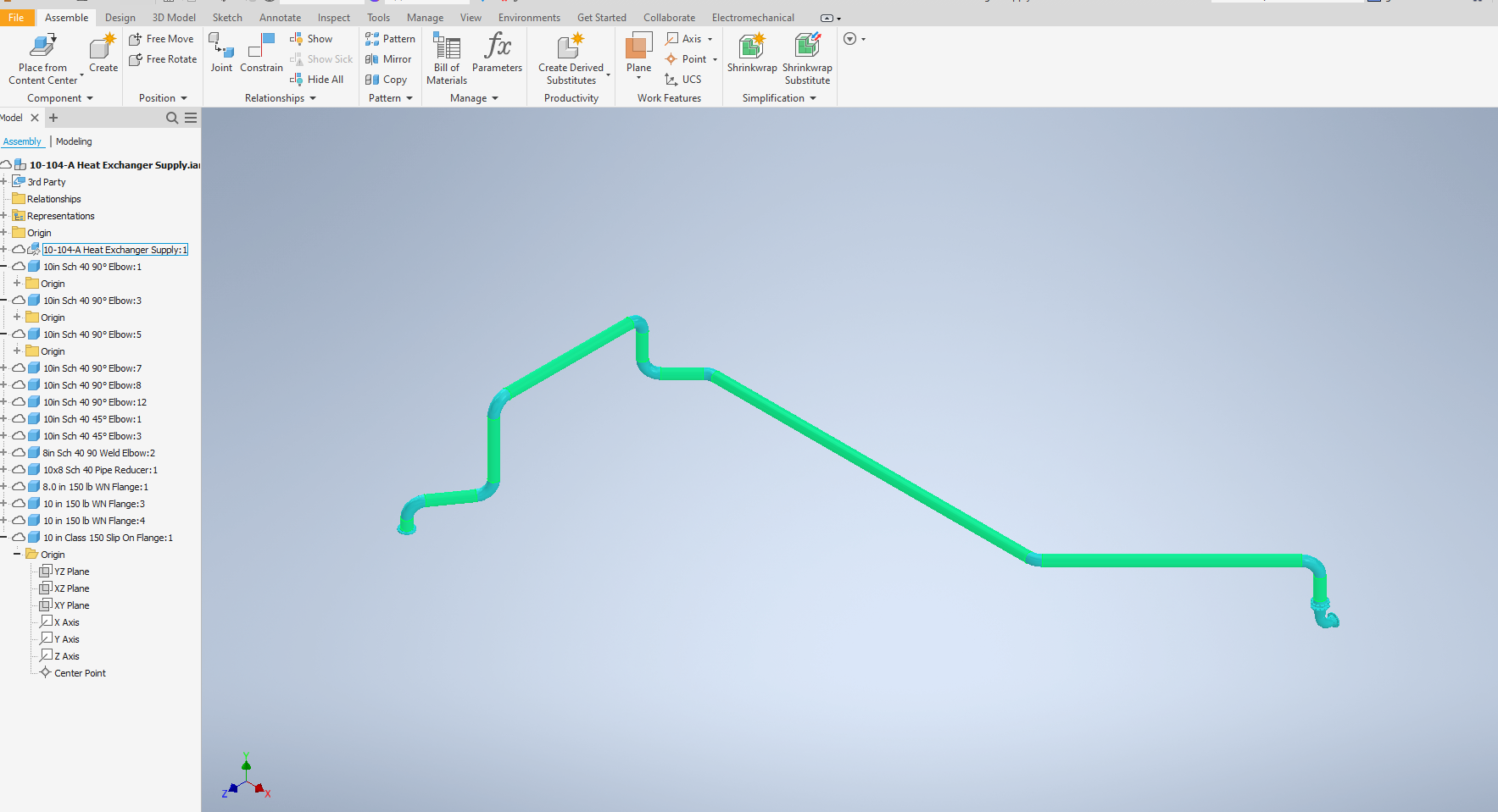 Convert Inventor assembly to Tube and pipe to import to plant 3d