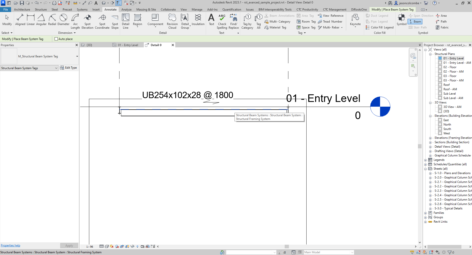Solved: Re: Tagging beam system in elevation/sectional views - Autodesk ...