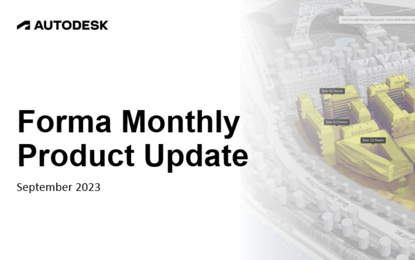 Forma Monthly Product Update - September 2023 - Autodesk Community