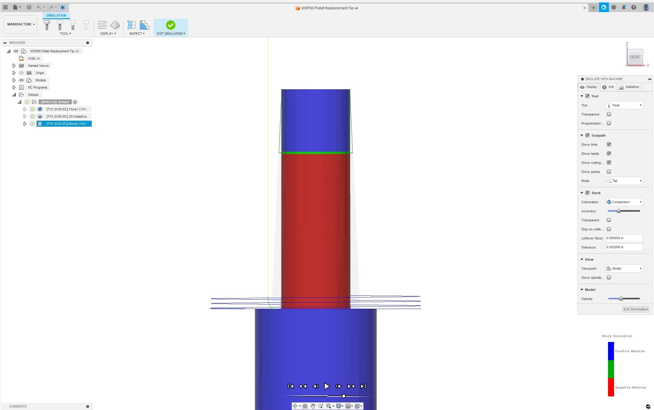 Bug? A boss tapered bore simulation cuts straight instead of tapered ...