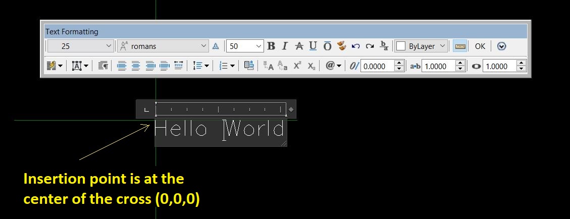 Solved: MText is offset from insert point. - Autodesk Community