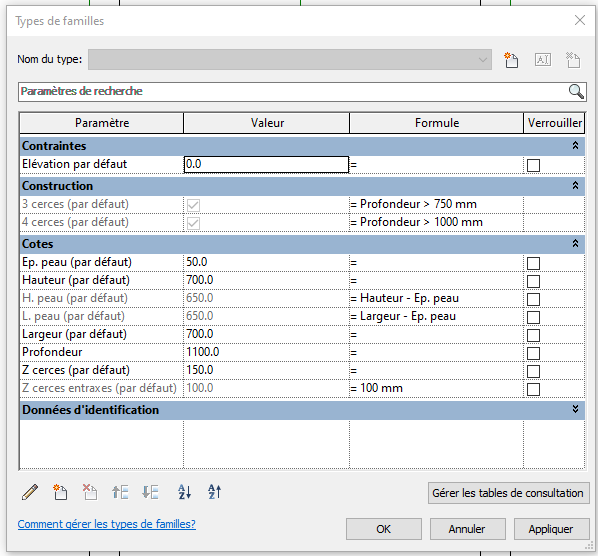Résolu : REVIT : Formule conditionnelle dans paramètre de type Oui/Non ...