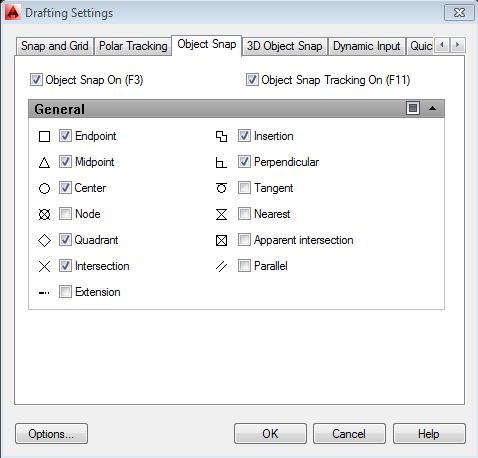Trying to OSNAP, but snap points don't show. - Autodesk Community