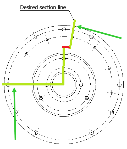 Solved: Section line = Radial line + curve - Autodesk Community
