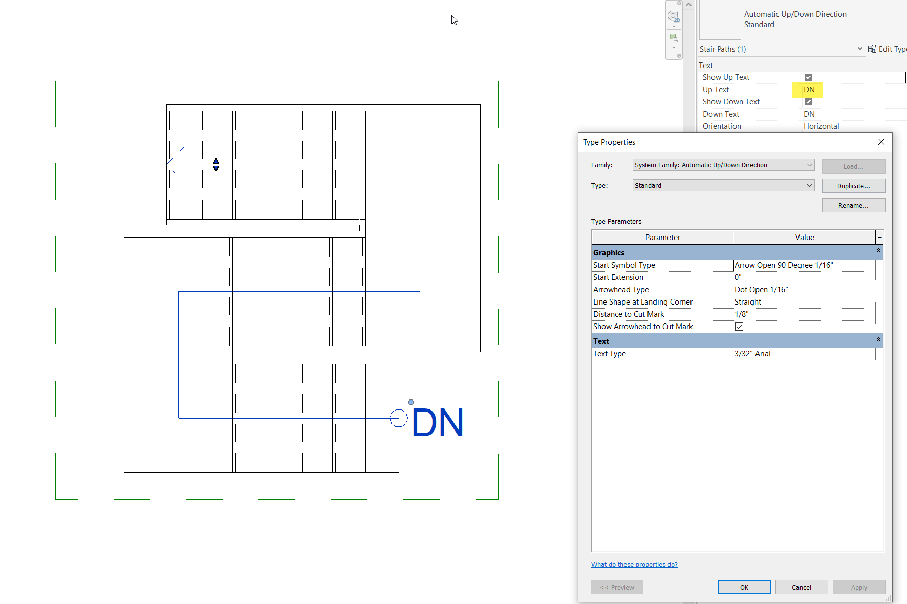 Solved: How to make a Stair Path Line extend through the whole uncut ...