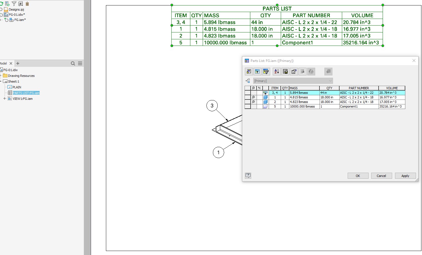 Solved: BOM - Mass Assembly total - Autodesk Community