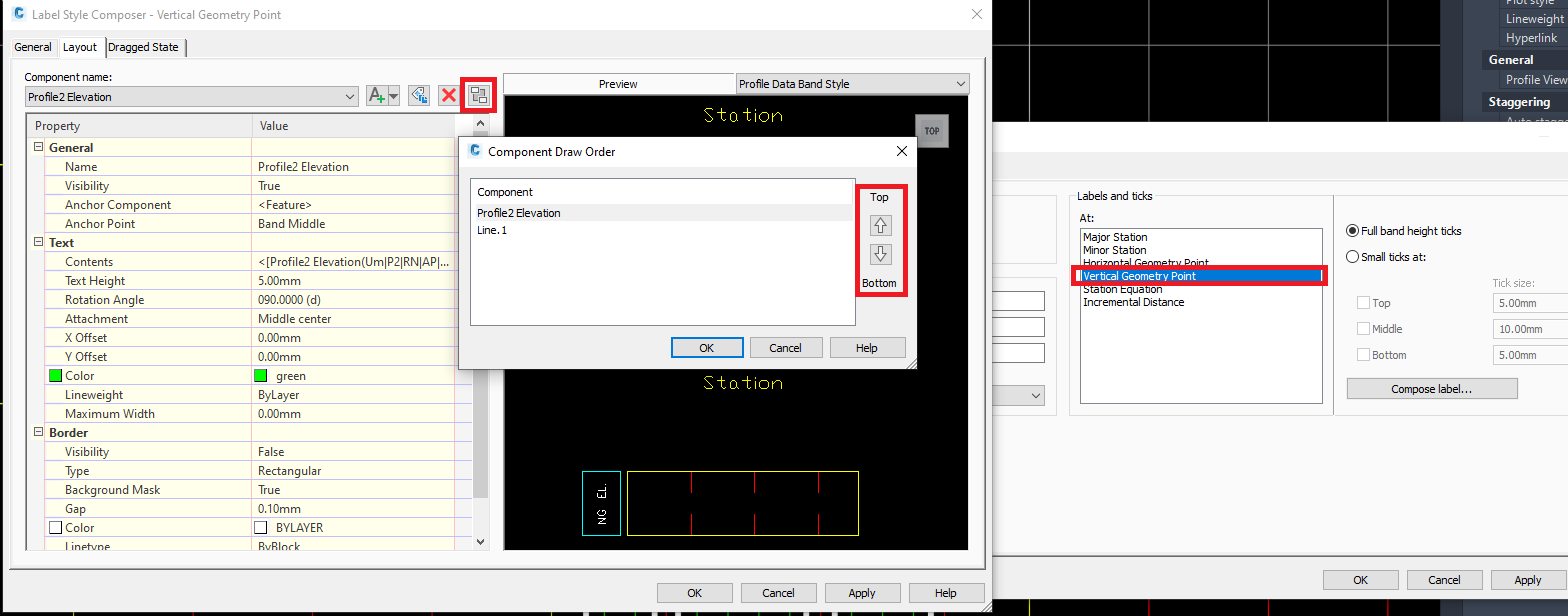 Solved Profile View bands Labels Background Mask not working
