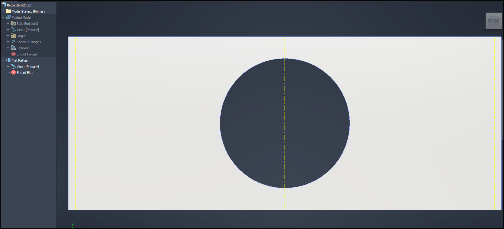Solved: Sheet Metal Flat Pattern only showing smaller 