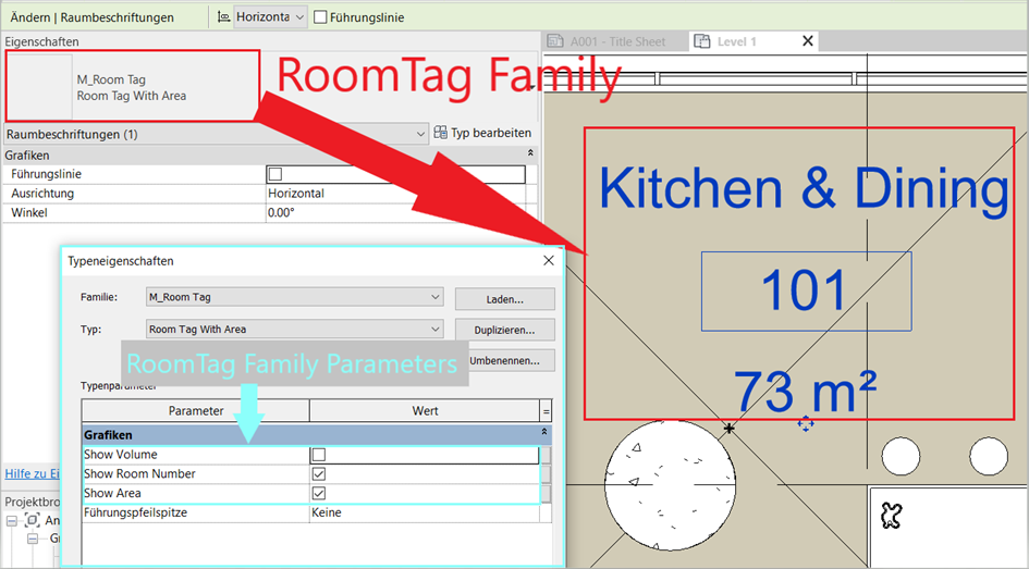Solved: Get Element and set parameter value inside RoomTag Family using ...