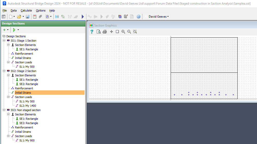 Section analysis for RCC beams (Precast + Cast in-situ) including ...