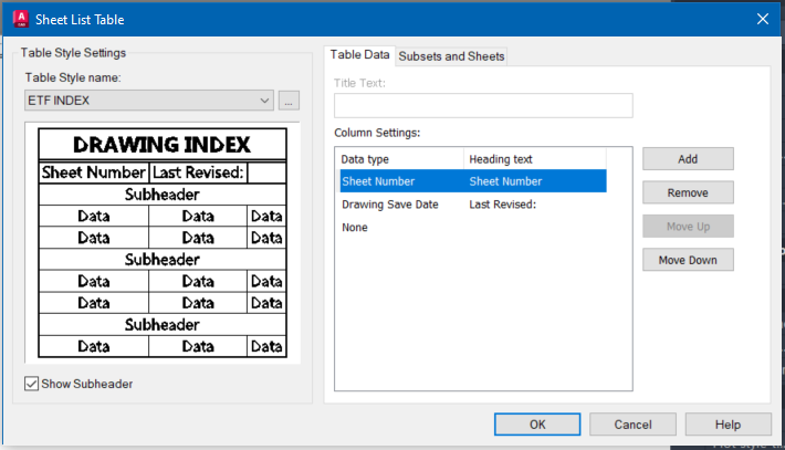 Sheet List Table Date Format & Custom Fields - Autodesk Community