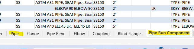 Solved: Plant Run Component and Pipe on Excel sheet? - Autodesk Community