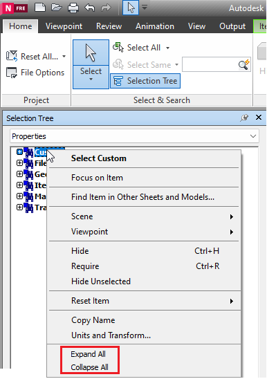 [Feature request] Expand All and Collapse All in Selection Tree ...