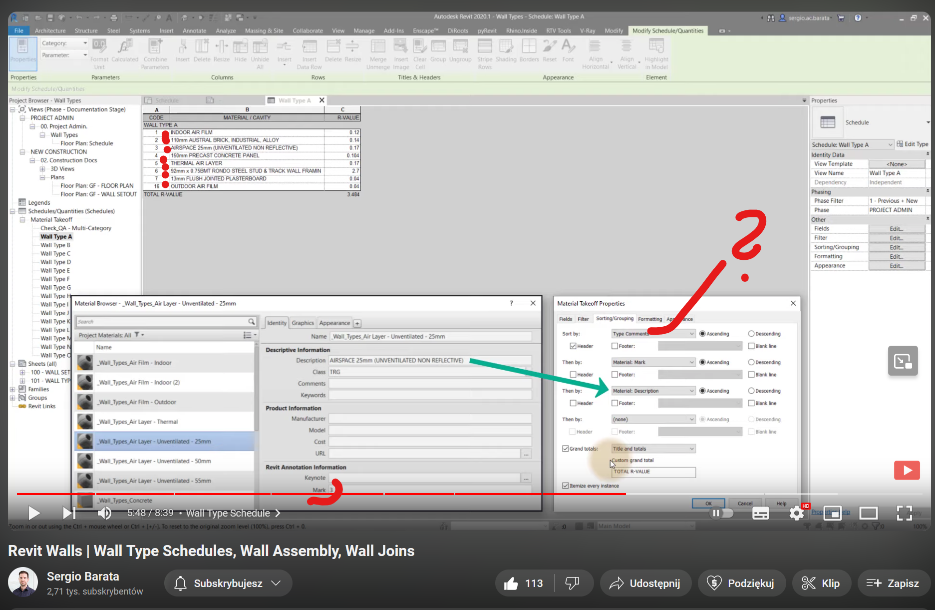 Solved: Wall schedule - Keeping materials in correct order - Autodesk ...