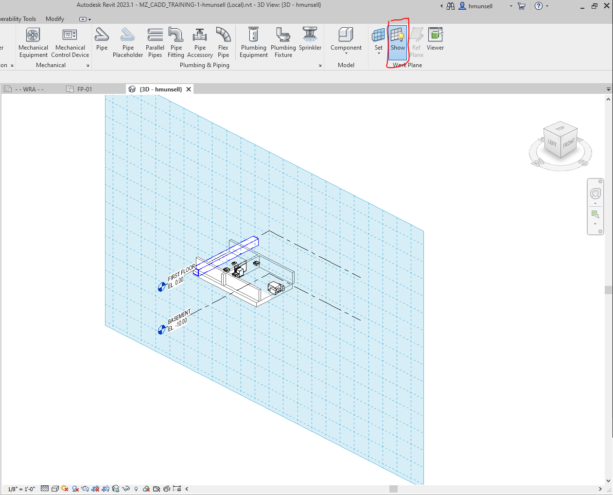 Solved: Unable to change work plane to draw piping - Autodesk Community