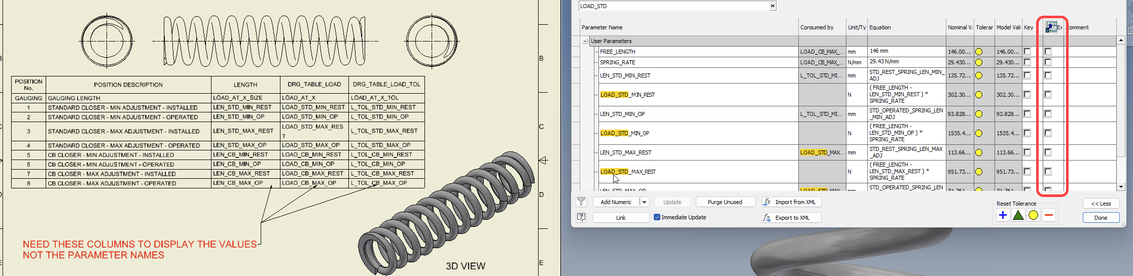 Paramters values in table - Autodesk Community