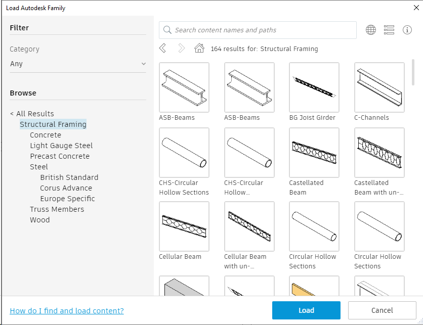 Concrete beam not available - Autodesk Community
