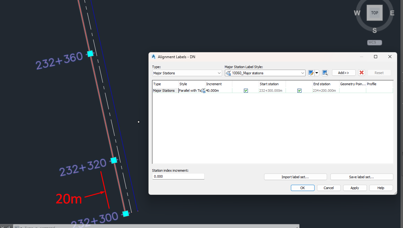Solved: Add block on alignment using chainage from text/excel file ...
