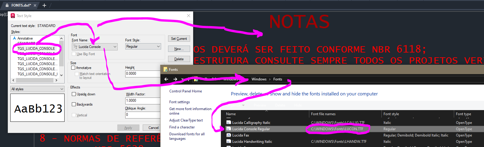 AutoCAD doesn't recognize a windows font - Autodesk Community