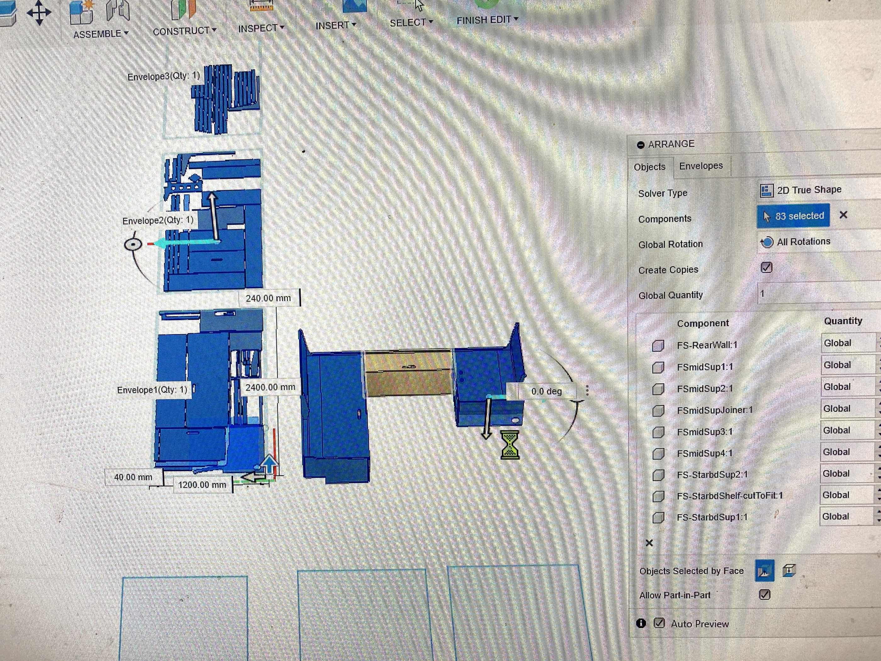 Arrange - Cant finish my layout to envelopes before lock-up - Autodesk ...