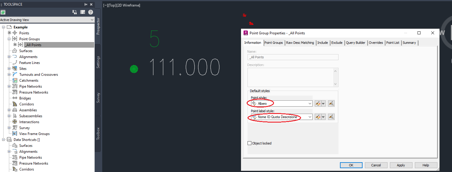 Solved How to keep a point description when converting cad points to