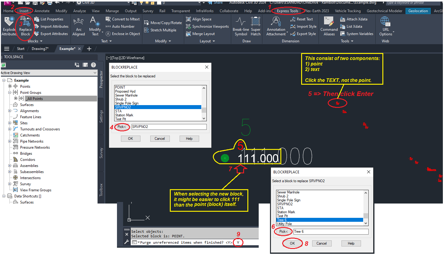 Solved How to keep a point description when converting cad points to