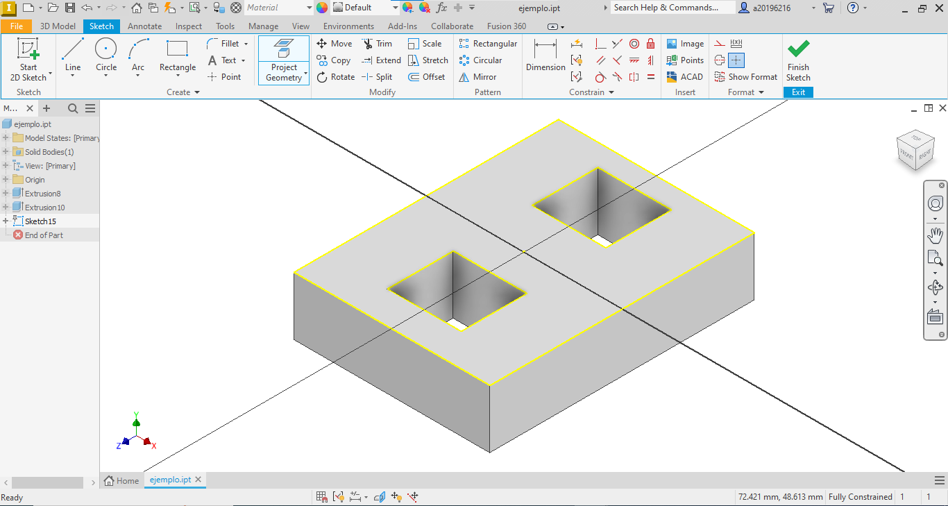 Solved: Select only the internal hole edges of a face - Autodesk Community