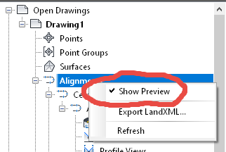 Solved: Preview not working in Toolspace - Autodesk Community