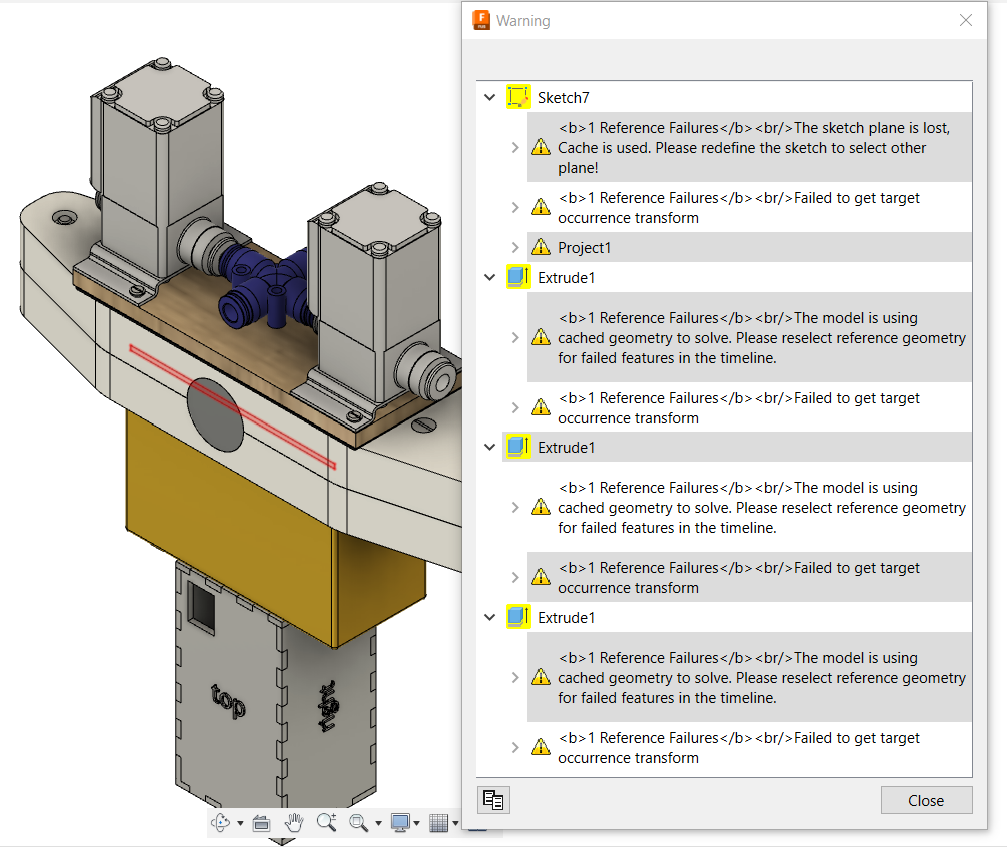 Drawing from animation mispositions some components, others are correct ...