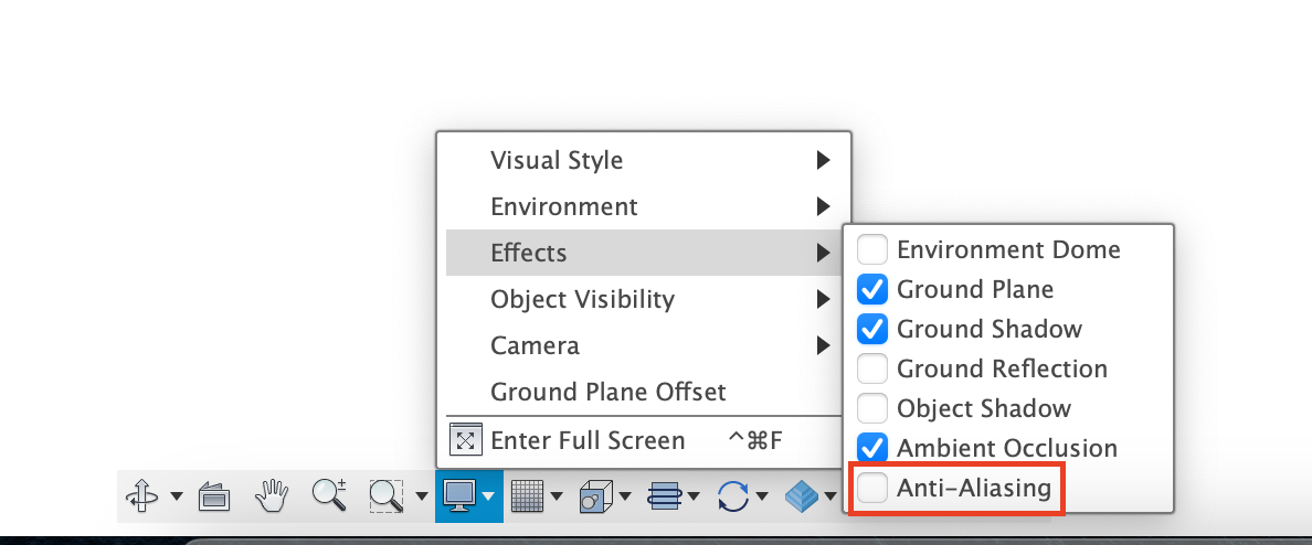 anti-aliasing randomly turning off and on. - Autodesk Community