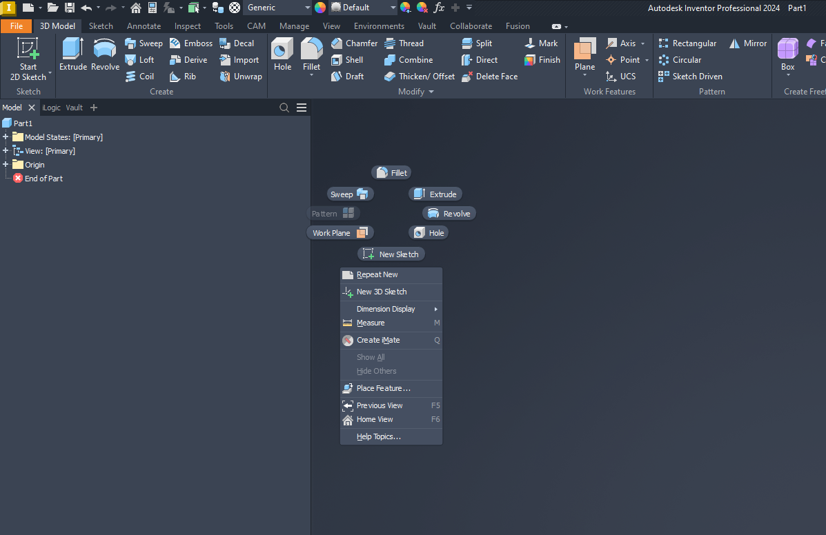 Solved: RMB click brings up CAM menu when not in CAM environment ...