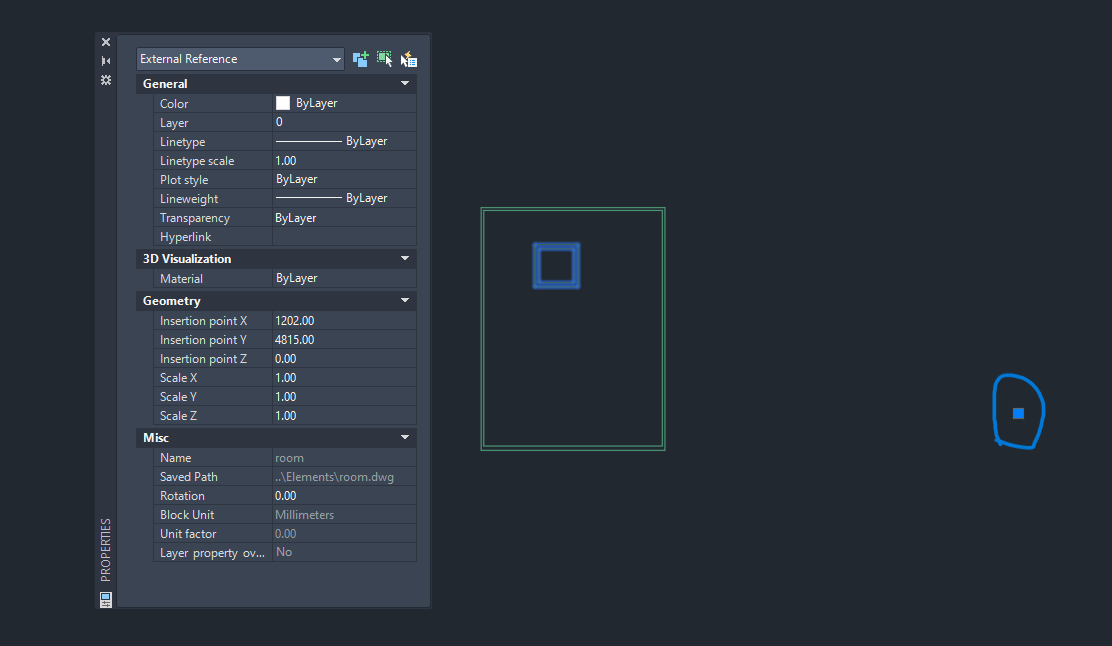 Addressing change in Insertion Positions for Xrefs/Block References in AutoCAD Architecture DWG