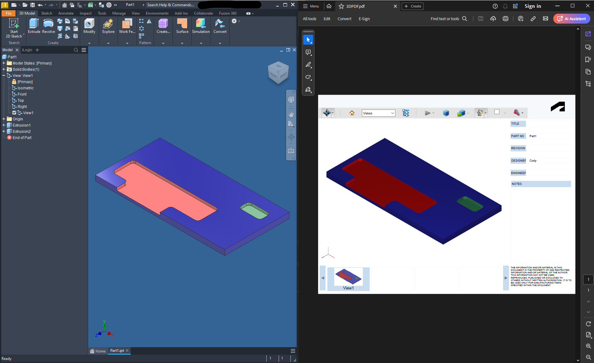 Export part document to 3d pdf with API in c# - Autodesk Community