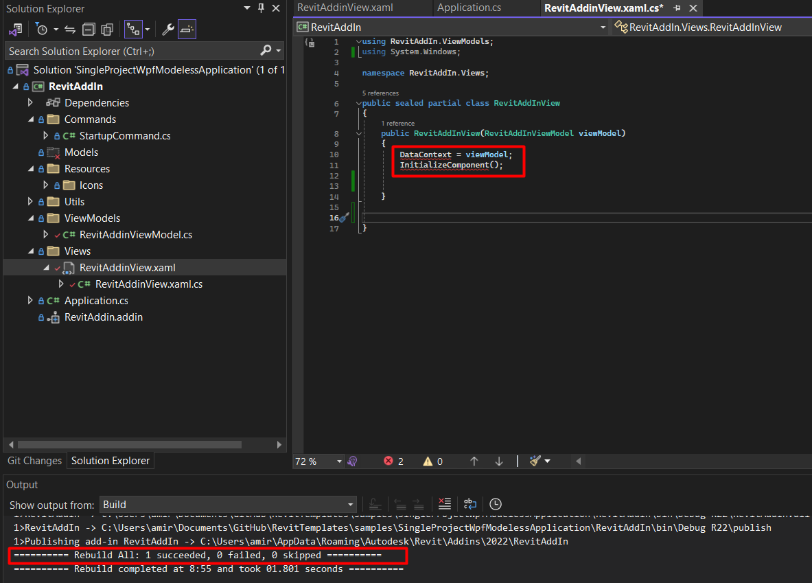 Error messages while code build ends successfully - Autodesk Community