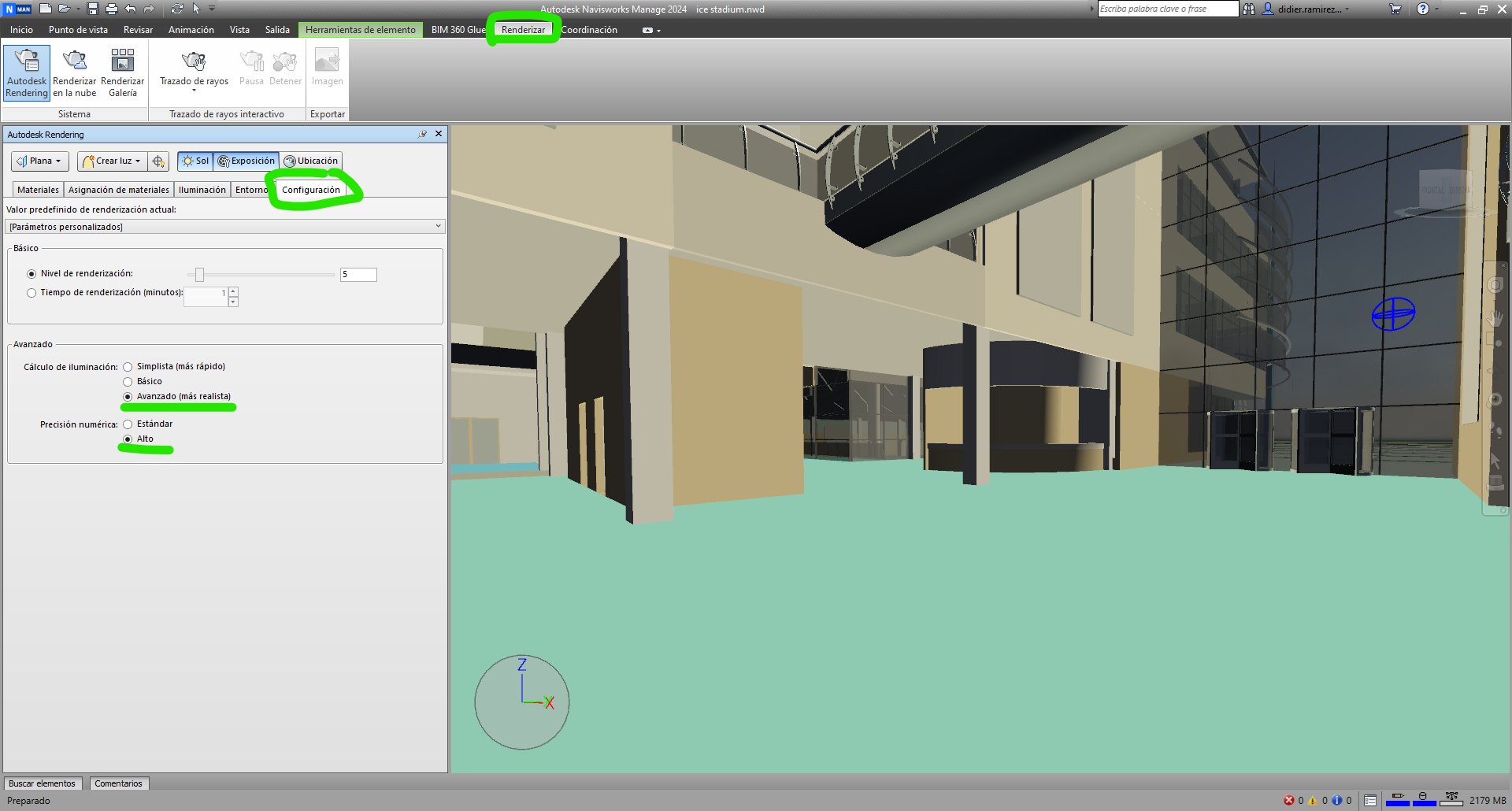 Solucionado: Problema Navisworks render - efecto luz exterior ...