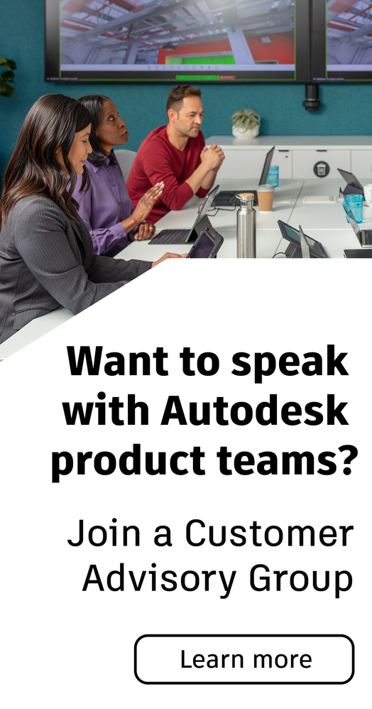Autodesk Customer Advisory Groups