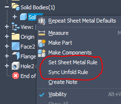 API help for Sync Unfold Rule and Sheet Metal Defaults - Autodesk Community