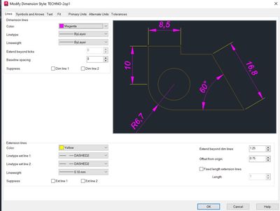 Auto CAD example - Dimension line.jpg