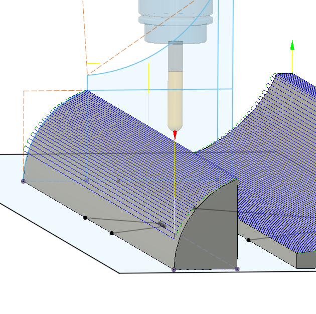 Parallel Machine Path past part edge - Autodesk Community