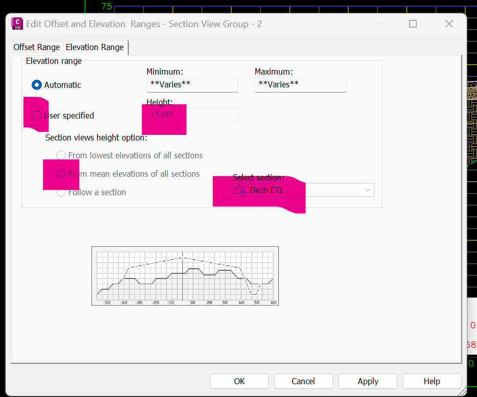 Multiple Section Views, change the Elevation - Autodesk Community